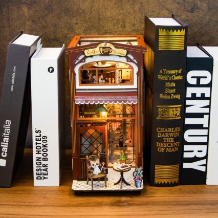 2Kids Toys - 3D Puzzle LED Buchstütze Café 2xAAA