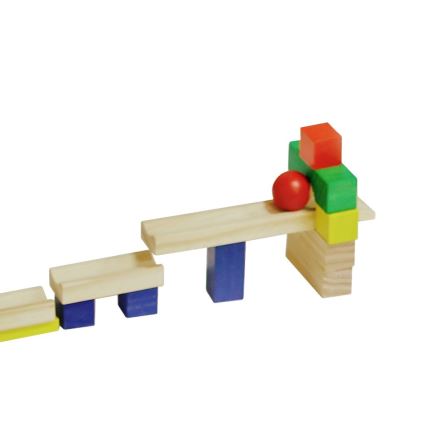 2Kids Toys - Buntes Holz-Domino, 400 Stück