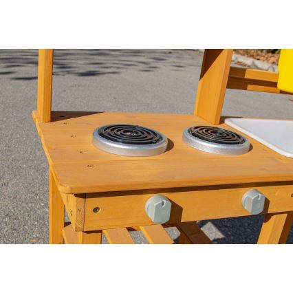 2Kids Toys - Holz-Spielküche für draußen mit Spüle