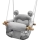 2Kids Toys - Kinder-Textilschaukel grau/Buche