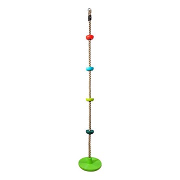 2Kids Toys - Kinderkletterseil mit Scheiben Farbmix