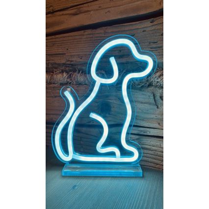 2Kids Toys - LED-Neon-Tischdekoration LED/5W/USB Hund
