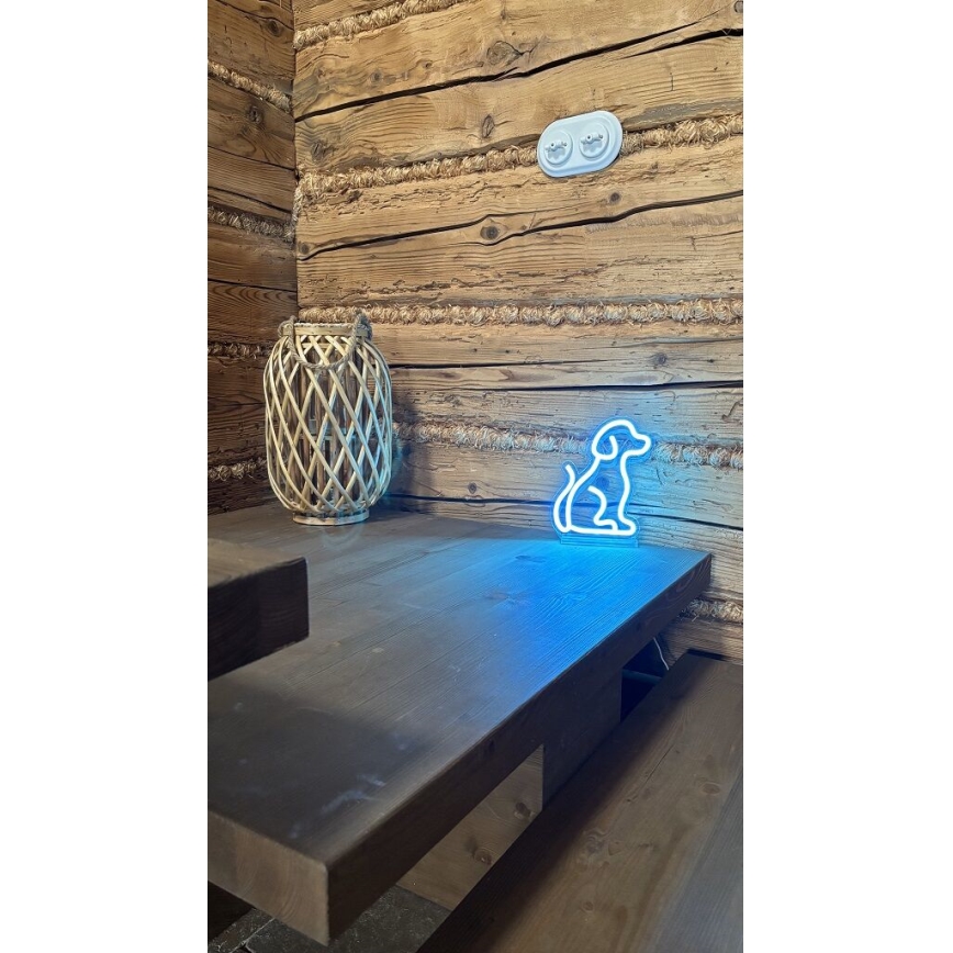 2Kids Toys - LED-Neon-Tischdekoration LED/5W/USB Hund