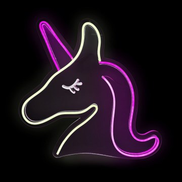 2Kids Toys - LED-Neon-Wanddekoration LED/5W/USB Einhorn