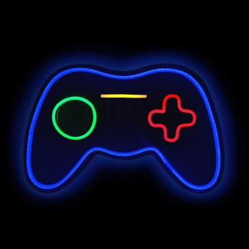 2Kids Toys - LED-Neon-Wanddekoration LED/5W/USB Gamepad