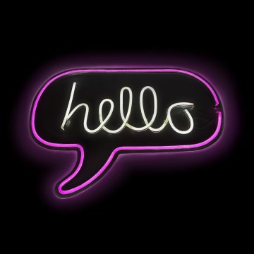 2Kids Toys - LED-Neon-Wanddekoration LED/5W/USB hello
