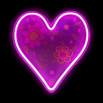 2Kids Toys - LED-Neon-Wanddekoration LED/5W/USB Herz