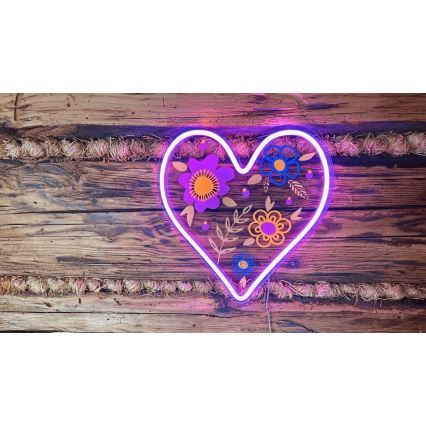 2Kids Toys - LED-Neon-Wanddekoration LED/5W/USB Herz