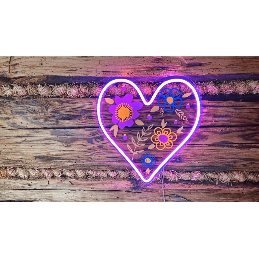 2Kids Toys - LED-Neon-Wanddekoration LED/5W/USB Herz