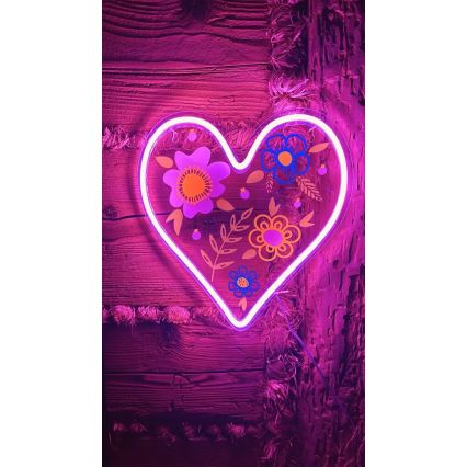 2Kids Toys - LED-Neon-Wanddekoration LED/5W/USB Herz