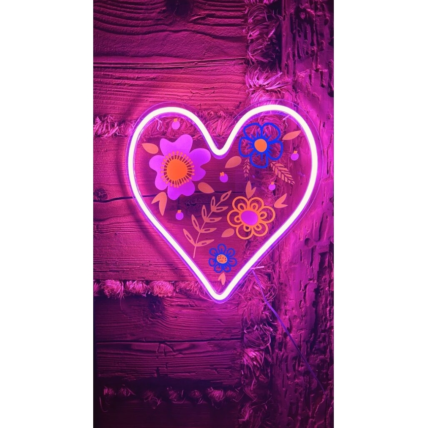 2Kids Toys - LED-Neon-Wanddekoration LED/5W/USB Herz