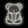 2Kids Toys - LED-Neon-Wanddekoration LED/5W/USB Koala