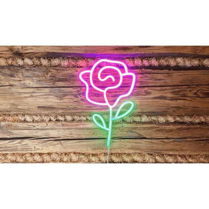 2Kids Toys - LED-Neon-Wanddekoration LED/5W/USB Rose