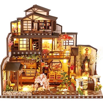 2Kids Toys - Miniatur des Hauses Prunkvolle Sakura-Villa 2xAAA