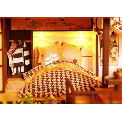 2Kids Toys - Miniatur des Hauses Prunkvolle Sakura-Villa 2xAAA