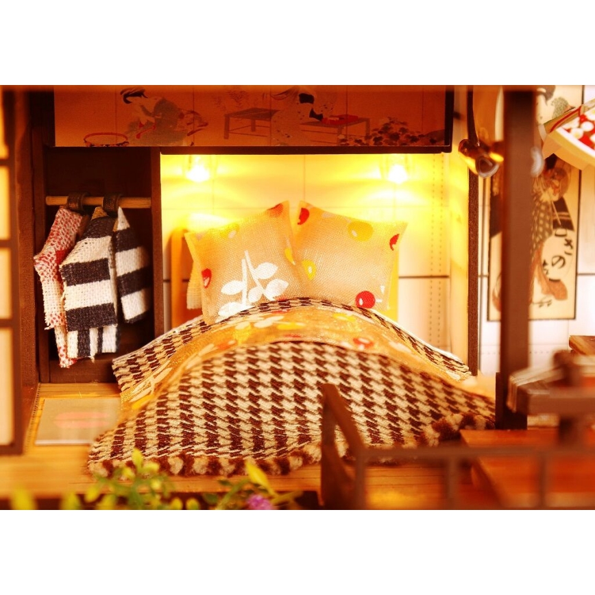 2Kids Toys - Miniatur des Hauses Prunkvolle Sakura-Villa 2xAAA