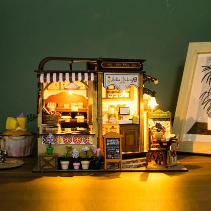 2Kids Toys - Miniatur des Hauses Juliinos Bäckerei 2xAAA