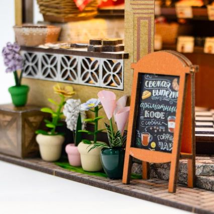 2Kids Toys - Miniatur des Hauses Juliinos Bäckerei 2xAAA