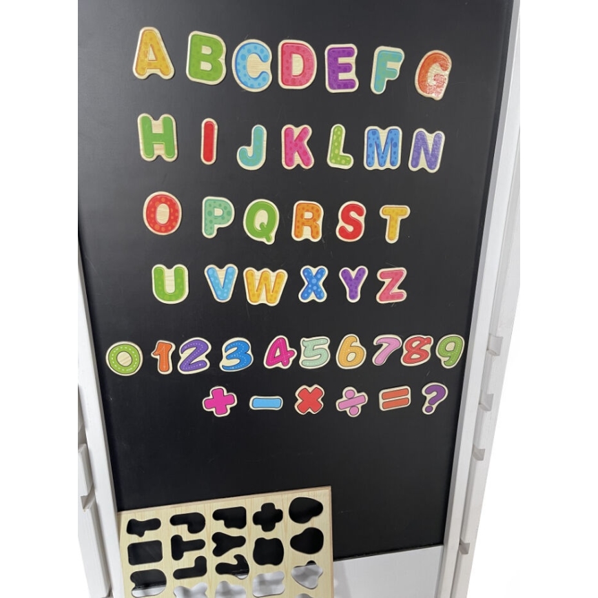 2Kids Toys - Mitwachsender Lernturm Katze mit Rutsche und Tafel