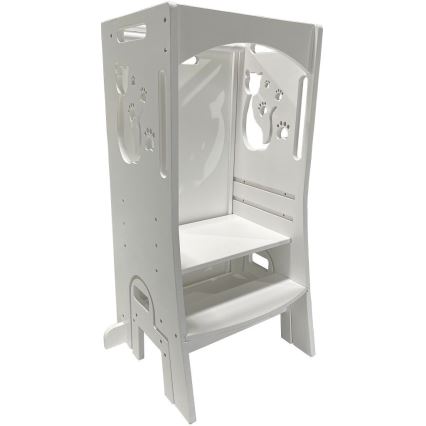 2Kids Toys - Mitwachsender Lernturm Katze mit Rutsche und Tafel