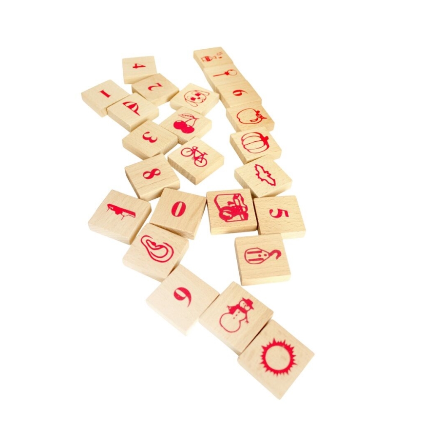 2Kids Toys - Naturbelassene Holzwürfel, 220 Stück