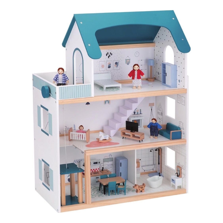 2Kids Toys - Puppenhaus aus Holz Barbora
