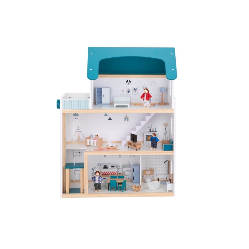 2Kids Toys - Puppenhaus aus Holz Barbora