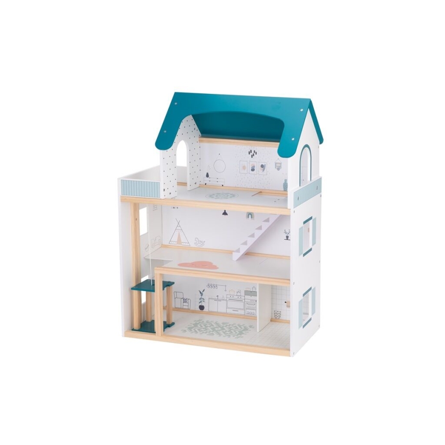 2Kids Toys - Puppenhaus aus Holz Barbora