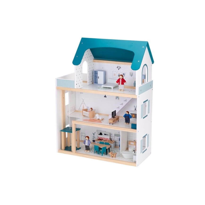 2Kids Toys - Puppenhaus aus Holz Barbora