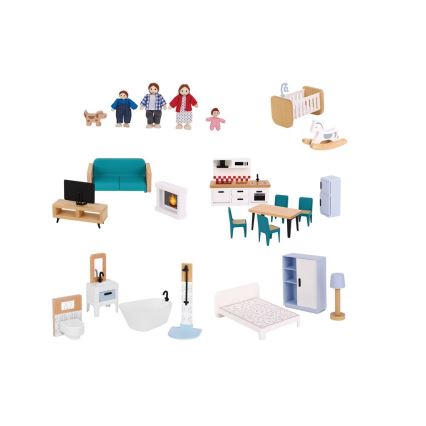 2Kids Toys - Puppenhaus aus Holz Barbora