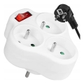 3-fach-Steckdosenleiste mit Schalter