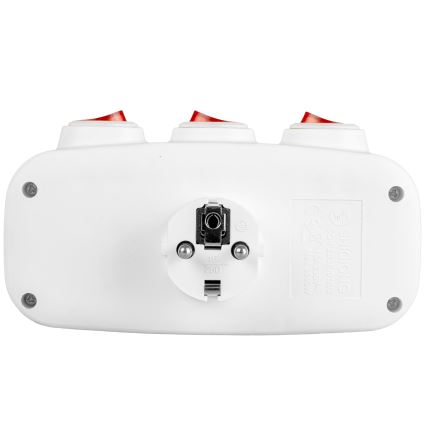 3-fach-Steckdosenleiste mit Schaltern