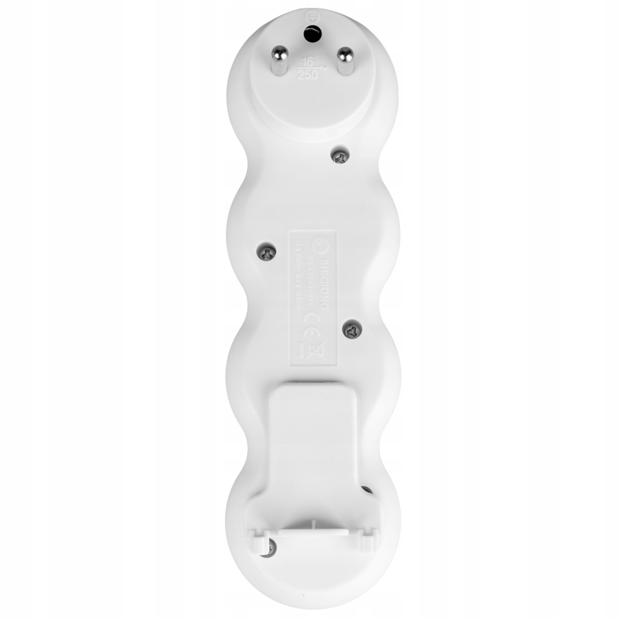 3-fache Steckdosenleiste mit Schalter