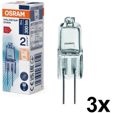 3er-Set Backofenlampen HALOSTAR G4/20W/12V 2700K - Osram