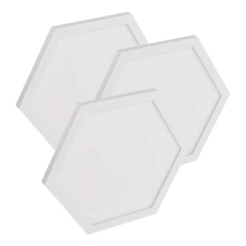 3er-Set dimmbares LED RGBIC+CCT-Panel - LED-Erweiterung/1,8W/230V Wi-Fi Tuya