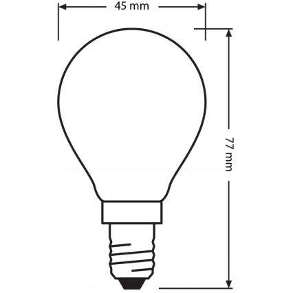 3er-Set LED-Leuchtmittel BASE CLASSIC FILAMENT E14/5,9W/230V 4000K - Osram