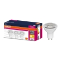 3er-Set LED-Reflektorlampe PAR16 GU10, 6,9 W, 230 V, 2700 K, 60° - Osram