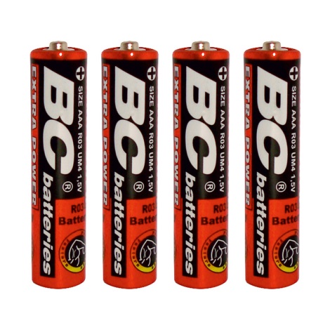 4 St Zink-chlorid Batterie EXTRA POWER AAA 1,5V