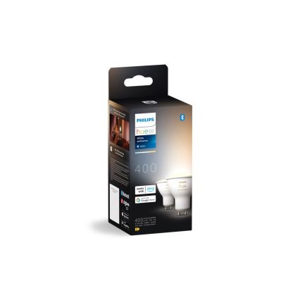 4er-Set dimmbarer LED-Leuchtmittel Philips Hue WHITE AMBIANCE GU10, 4,2 W, 230 V, 2200–6500 K
