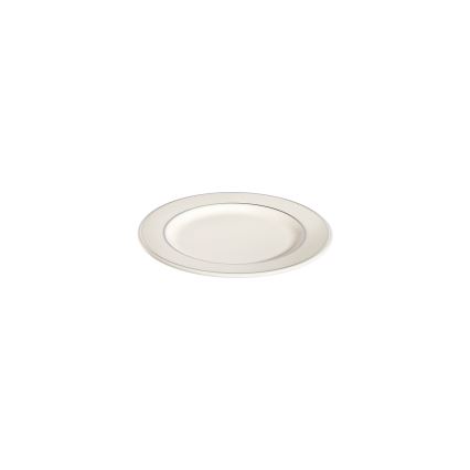 53-teiliges Tafelservice, creme/silber, Porzellan
