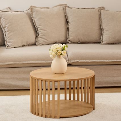 5five - Couchtisch VINKY, Ø 60 cm, braun