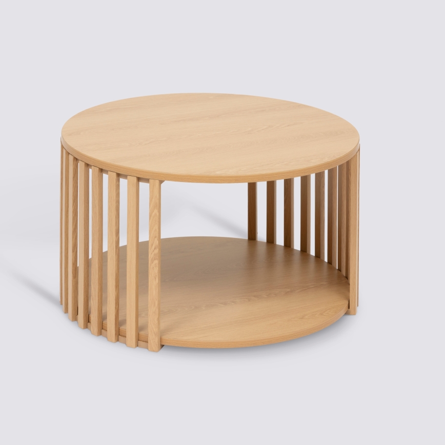 5five - Couchtisch VINKY, Ø 60 cm, braun