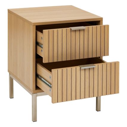 5five - Nachttisch ARCUS 40x40 cm braun