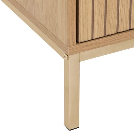 5five - Nachttisch ARCUS 40x40 cm braun