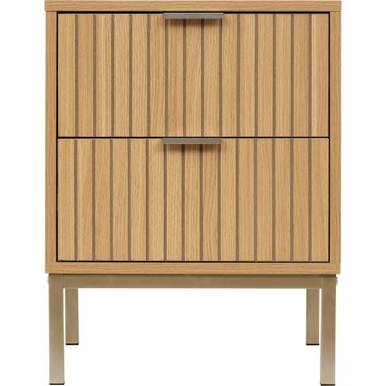 5five - Nachttisch ARCUS 40x40 cm braun