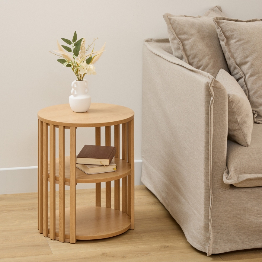 5five - Nachttisch GARDE 40x40 cm beige