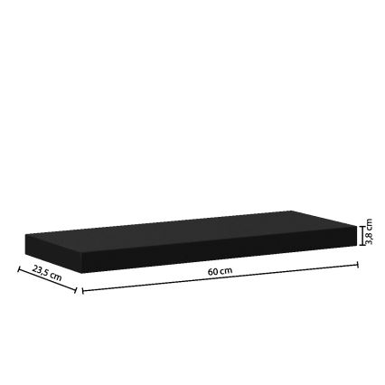 5five - Wandregal HYLE 60x24 cm schwarz