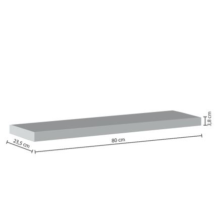 5five - Wandregal HYLE 80x24 cm weiß