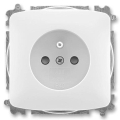 ABB 6619A-A06357 B - Rahmenlose Haushaltssteckdose TANGO 250V weiß