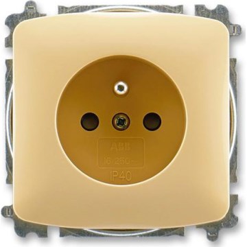 ABB 6619A-A06357 D - Haushaltssteckdose ohne Rahmen TANGO 250 V beige
